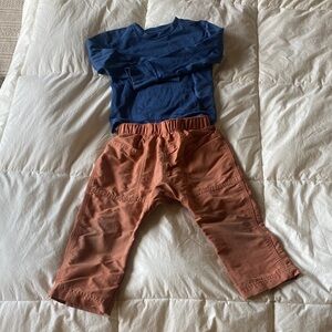 Patagonia Kids' baggy pants & NUI Merino wool shirt